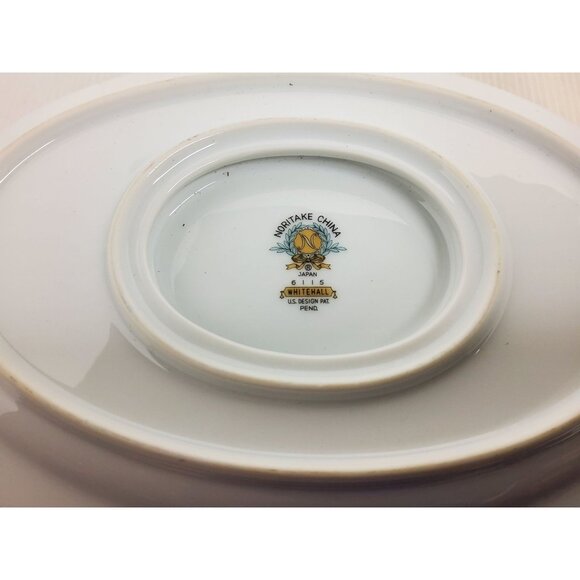 Vintage Noritake Whitehall, China Gravy Boat with attached under Plate - Picture 5 of 5